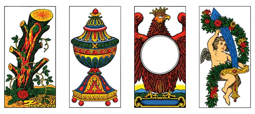 The four aces of the Piacentine cards